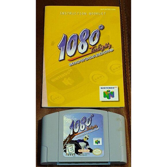 1080 Ten Eighty Snowboarding Nintendo N64 game & manual only tested works